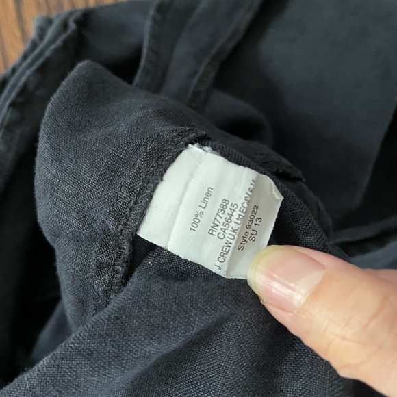 Madewell Linen Scalloped Split Back Top - Picture 4 of 4